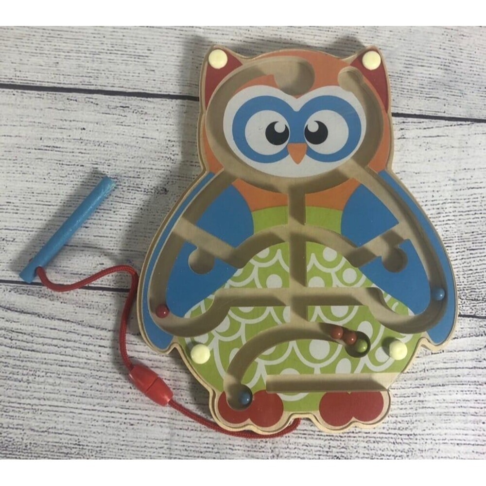 Owl Wooden Magnetic Puzzle Maze